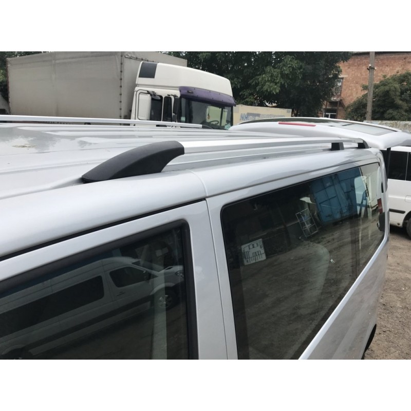 Рейлінги Хром Довга база, Металеві ніжки для Volkswagen T5 2010-2015 рр