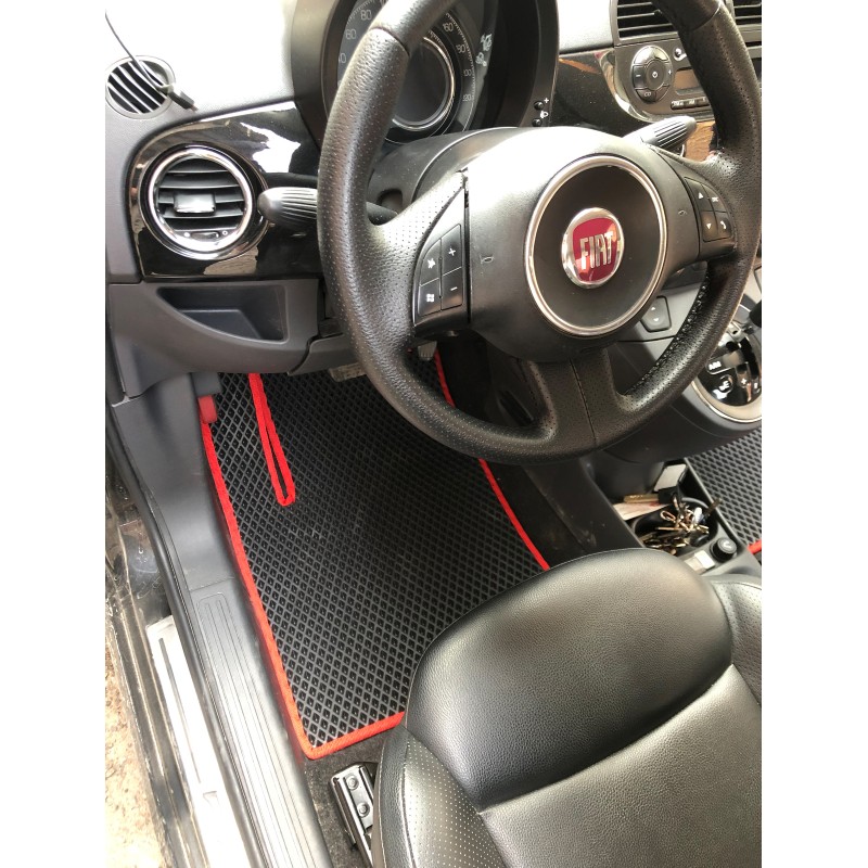 Килимки EVA 500 (чорні) для Fiat 500/500L