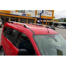 Рейлинги OmsaLine Elegance (2 шт, серые) Короткая база для Ford Connect 2014-2021 гг