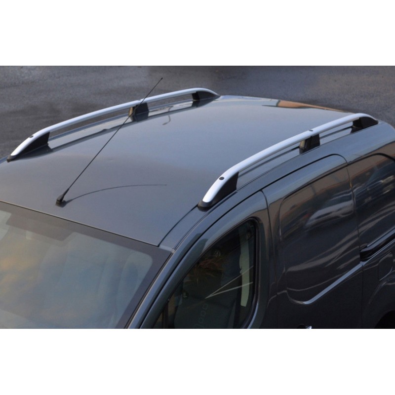 Рейлінги OmsaLine Elegance (2 шт, сірі) для Ford Courier 2014-2023 рр