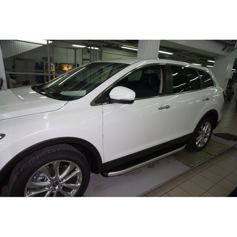 Бокові пороги Fullmond (2 шт, алюм.) для Mazda CX-9 2007-2016рр