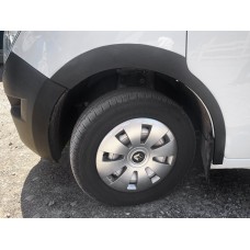 Накладки на арки (4 шт, чорні, ABS) для Renault Master 2011-2023 рр