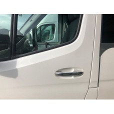 Накладки на ручки (нерж) 4 шт, Carmos - Турецька сталь для Mercedes Sprinter W907/W910 2018- рр