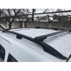 Перемички на рейлінги під ключ (2 шт) до 110 см, Сірий для Renault Kangoo 2008-2020 рр