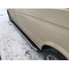 Бокові пороги Fullmond (2 шт., алюм) Довга база для Mercedes Vito / V-class W447 2014- рр