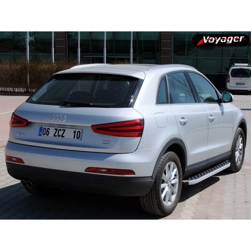 Бокові пороги BlackLine (2 шт, алюміній) для Ауди Q3 2011-2019 рр