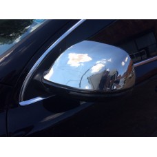 Накладки на дзеркала (2 шт, нерж.) Carmos, нержавіюча сталь для Ауди Q7 2005-2015 рр