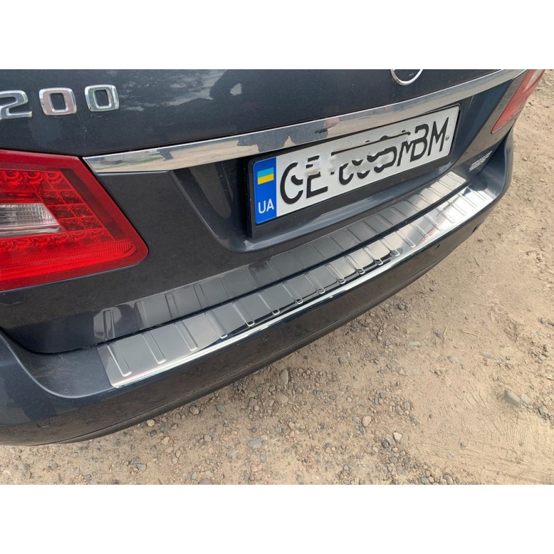 Накладка на задний бампер Carmos (SW, нерж) для Mercedes E-сlass W212 2009-2016 гг