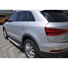 Бокові пороги Allmond (2 шт., алюміній) для Ауди Q3 2011-2019 рр