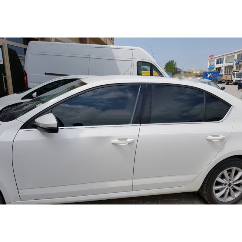 Окантовка вікон (6 шт, нерж) для Skoda Octavia III A7 2013-2019рр