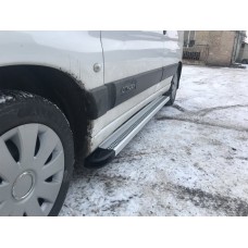 Бокові пороги Maya V2 (2 шт., алюміній) для Citroen Berlingo 1996-2008 рр