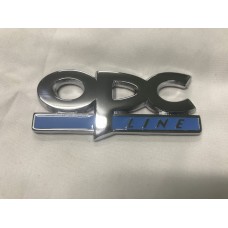 Металевий шильдик OPC Line (Хром) для Тюнінг Opel