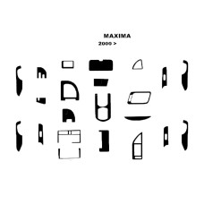 Накладки на панель Алюміній для Nissan Maxima 2000-2004 рр