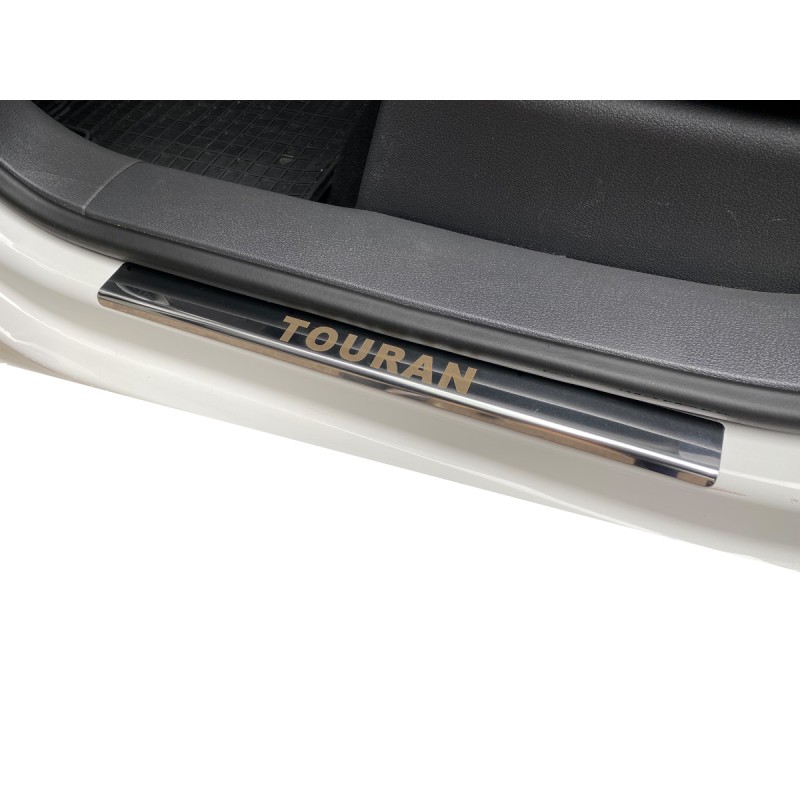 Накладки на пороги Carmos (4 шт, нерж) для Volkswagen Touran 2010-2015 гг