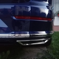 Накладки на глушник (2 шт, нерж) Carmos - Турецька сталь для Volkswagen Arteon