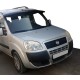 Козирьок на лобове скло (чорний глянець, 5мм) для Fiat Doblo I 2001-2005 рр