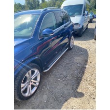 Бокові пороги Maydos V2 (2 шт., нерж) для Volkswagen Tiguan 2007-2016 рр