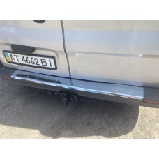 Накладки на задній бампер з загином Carmos V1 (нерж) для Nissan Primastar 2002-2014 рр