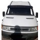 Козырек на лобовое стекло V1 (черный глянец, 5мм) для Iveco Daily 1999-2006 гг