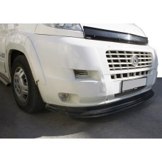 Передня накладка 2006-2013 (ЛИП, чорна) для Peugeot Boxer рр