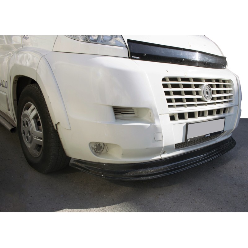 Передняя накладка 2006-2013 (LIP, черная) для Fiat Ducato