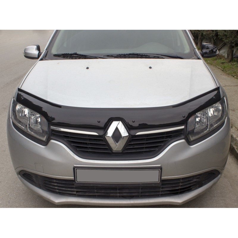 Дефлектор капоту (EuroCap) для Renault Logan II 2013-2022 рр