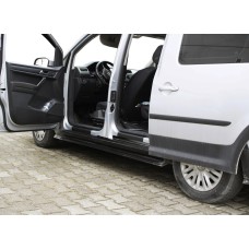 Накладки на дверные пороги EuroCap (2 шт, ABS) для Volkswagen Caddy 2015-2020 гг