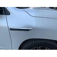 Набор шильдиков под карбон (4 шт) для Lexus LX570/450d 2008-2022 гг