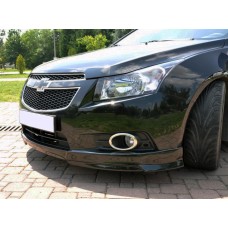 Накладка на передній бампер HB (Meliset, під фарбування) для Chevrolet Cruze 2009-2015 рр