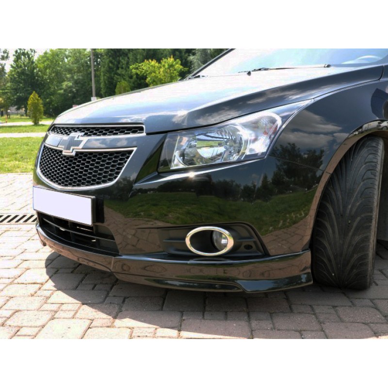 Накладка на передній бампер HB (Meliset, під фарбування) для Chevrolet Cruze 2009-2015 рр