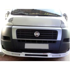 Передня накладка 2006-2013 (вузька з LED, під фарбування) для Peugeot Boxer рр