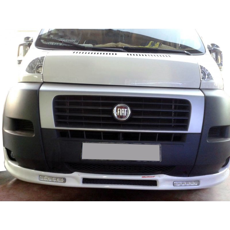 Передня накладка 2006-2013 (вузька з LED, під фарбування) для Peugeot Boxer рр