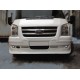 Накладка на передній бампер (2006-2014, DRL, з ґратами) для Ford Transit рр