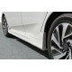 Боковые пороги (под покраску) для Honda Civic Sedan X 2016-2021 гг