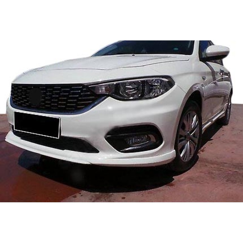 Передня накладка на бампер (2016-2021, під фарбування) для Fiat Tipo 2016- рр