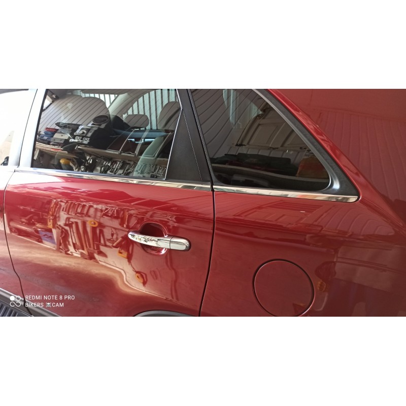 Окантовка вікон (6 шт, нерж) Carmos - Турецька сталь для Kia Sorento XM 2009-2014 рр