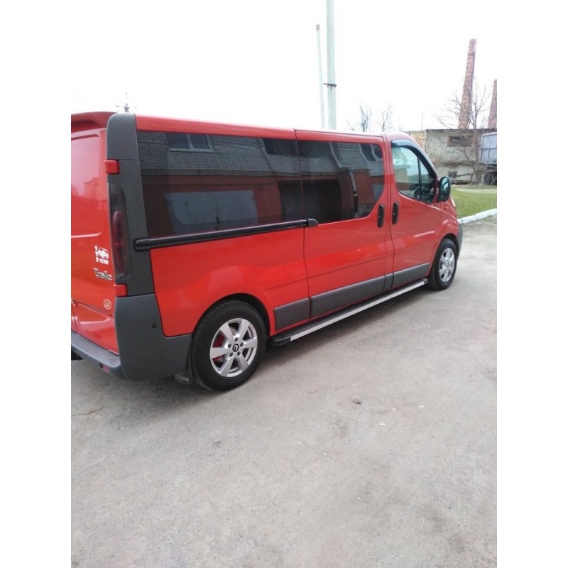 Бокові пороги Maya (2 шт., Алюміній) Довга база для Fiat Talento 2016- рр