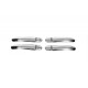 Накладки на ручки (4 шт, нерж) Carmos - Турецька сталь для Seat Toledo 2012-2019 рр