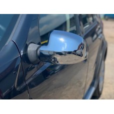 Накладки на дзеркала (2 шт) OmsaLine - Італійська нержавійка для Dacia Logan I 2008-2012 рр