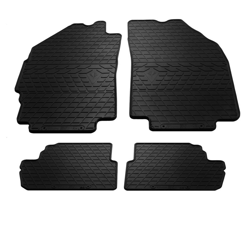 Гумові килимки (4 шт, Stingray Premium) для Chevrolet Spark 2009-2015 рр