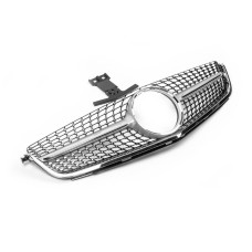 Передняя решетка Diamond Silver (для C63) 2012-2015 для Mercedes C-class W204