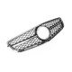 Передняя решетка AMG Silver для Mercedes C-class W204 2007-2015 гг