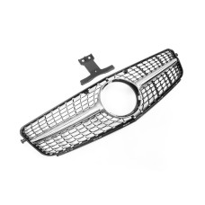 Передняя решетка Diamond Silver для Mercedes C-class W204 2007-2015 гг