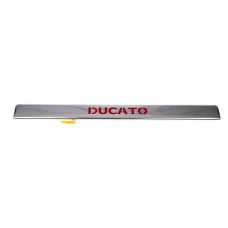 Планка над номером LED (нерж.) Красная подсветка для Fiat Ducato 2006-2025 гг