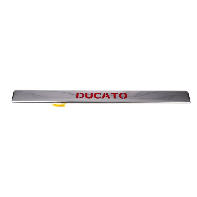 Планка над номером LED (нерж.) Червона підсвітка для Fiat Ducato 2006-2025 рр