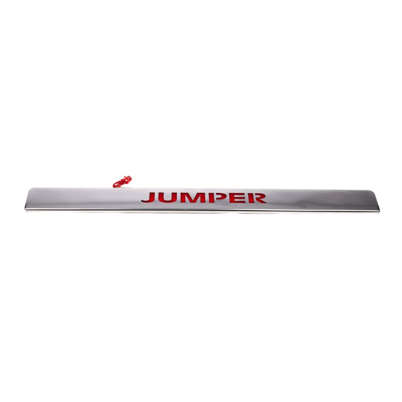 Хром планка над номером LED-червоний (нерж.) для Citroen Jumper 2007-2025 рр