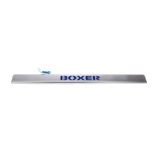 Хром планка над номером LED-синий (нерж.) для Peugeot Boxer 2006-2025 гг