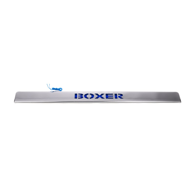 Хром планка над номером LED-синій (нерж.) для Peugeot Boxer 2006-2025 рр