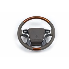 Руль в сборе (светлое дерево) для Toyota Land Cruiser 200