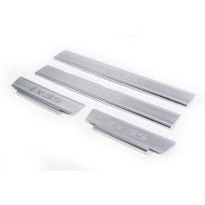 Накладки на пороги Carmos V2 (4 шт, нерж) для Hyundai IX-35 2010-2015 рр